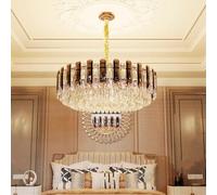 80cm Round Crystal Chandelier Light Bright Pendant Ceiling Light for Home Hotel fixtures