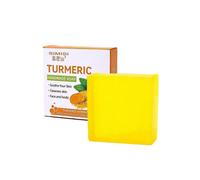 80G(A)$Turmeric ginger essential oil soap handmade soap cleansing and moisturizing 80G