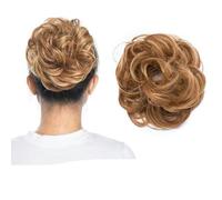 80g dritto ciambella chignon posticci sintetici ombre elastico updo chignon soffici e disordinati elastici per capelli chignon per le donne-30H26-28g