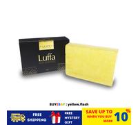 80g FLUFFY LUFFA sapone scrub corpo RIMUOVI SPORCO macchie scure cellule mort...
