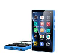 80GB Lettore MP3 Spotify, SWOFY Lettore MP3 con Bluetooth e WiFi, 4 Pollici Touchscreen Lettore MP4 Android con Amazon Music, Audible, Deezer, Lettore Musicale Bambini, Espandibile fino a 512GB (Blu)