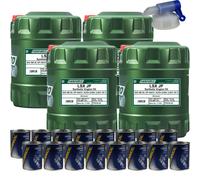80L Olio Motore FANFARO LSX JP 5W-30 16x MANNOL Flush Motore ADDITIVO
