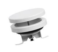 Ø 80mm Diffusore di Alimentazione dell'aria - Valvola a Disco Regolabile - Griglia di Ventilazione Rotonda in Acciaio - Bianco