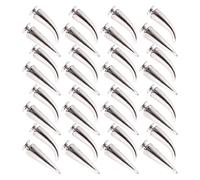 80Pcs Metal Screwback Spikes Silver Cone Rivets for Punk Style Fabric