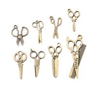 80pcs retro lega forbici forma pendenti ciondoli creativi gioielli fai da te