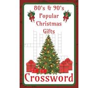 80's & 90's Popular Christmas Gift Crossword: 6x9 inch, 60 puzzles, 120 pages | Christmas puzzle book