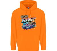 80s Bambino 90s Made Me Musica Pop Rock Bambini Felpa con Cappuccio