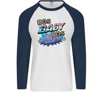 80s Bambino 90s Made Me Musica Pop Rock Uomo L/S Baseball T-Shirt