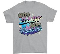 80s Bambino 90s Made Me Musica Pop Rock Uomo T-Shirt 100% Cotone