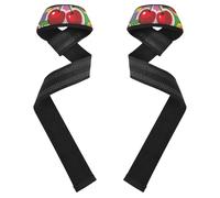 80s Cherry Bright Polsiere 66 cm in neoprene imbottito coppia di cinghie da palestra per allenamento, palestra, powerlifting, bodybuilding