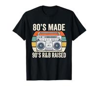 80's Made 90's R&B Raised Rnb Old School Music Amante Maglietta