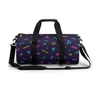 80s Memphis borsa da palestra portatile per donne e uomini borsa da viaggio per sport stampa palestra divertente borsa da yoga