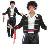 80s Nuovo Romantico Costume Adam Ant Principe Azzurro Uomo Costume M-XL