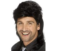 80s Parrucca Mullet Jason Donovan Uomo Hillbilly Accessorio per Costume Adulti