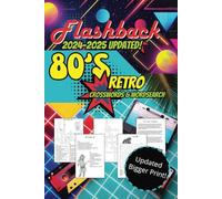 80's Retro Crosswords & Wordsearch: Flashback Activity Book Updated for 2024-2025