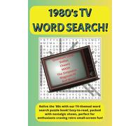 80s TV SHOW WORD SEARCH: Relive the '80s with our TV-themed word search puzzle book! Easy-to-read, packed with nostalgic shows, perfect for 1980s TV enthusiasts.