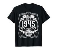 80th Birthday Gifts for Men 80yr 80 Years Old Vintage 1945 Maglietta