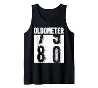80th Birthday Gifts Oldometer 79-80 Vintage Funny Men Women Canotta