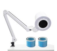 80w Desktop Nail raccoglitore di polvere con luce LED regolabile, Universal Table Mount Dust Collector per manicure e pedicure Filtro variabile industriale (type1)