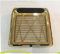 80W Elettrico Unghie Fan Aspirazione Polvere Collettore Manicure Aspirapolvere Pulizia Basso Rumoroso Asciugatrice Salone Arte Estrattore Attrezzatura Per Acrilico UV Gel Polacca Unghie,Gold