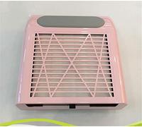 80W Elettrico Unghie Fan Aspirazione Polvere Collettore Manicure Aspirapolvere Pulizia Basso Rumoroso Asciugatrice Salone Arte Estrattore Attrezzatura Per Acrilico UV Gel Polacca Unghie,Pink