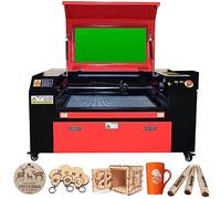 80W Macchina per incisione laser co2 incisore laser taglio laser engraver laser cutter 700 X 500mm Port USB RDWorks Software 220v Europlug incisore legno plastica pelle tessuti acrilico ecc(80W Rosso)