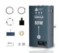 80W Modulo Laser Assistente Aria Integrato, Potenza di Uscita 10W,Messa A Fuoco Fissa, Doppio Punto Ultra-Fine Compresso CNC Carving Fai Da Te Laser Master per Legno