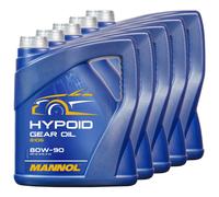 80W90 Olio per Ingranaggi Mannol Api Gl 4 / 5 Ls 5x 4 Litro Derbi Harle