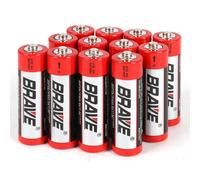 80X Confezione Da 12 Batterie Brave AA R6P UM-3 1,5V Grande Scorta 960 Pezzi