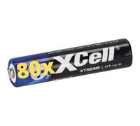 80x XTREME Batteria Al Litio AAA Micro FR03 L92 XCell 20x 4 Pezzi Blister