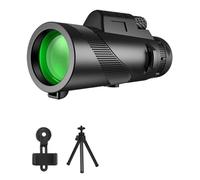 80x100 HD ZOOM Telescopio Monoculare Binocolo Portatile Long RangeCompatible Per Il Campeggio Con Treppiede Clip Del Telefono