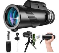 80x100 Monoculare-Telescopio Ad Alta Potenza per Smartphone Monocolo per Adulti Telescopio Monoculare Ad Alta Definizione per Osservare le Stelle Caccia Fauna Selvatica Bird Watching Viaggi Campeggio