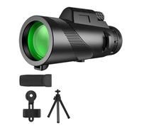 80x100 Zoom Portatile HD 5000M Telescopio Pieghevole A Lunga Distanza Mini Potente Telescopio For La Caccia Sport Outdoor Camping Travel Facile Da Usare(DDHS-80x100-Set)