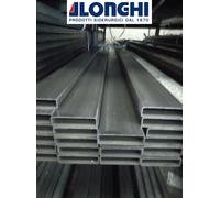 80X20X2 mm.TUBOLARE FERRO RETTANGOLARE BARRA PROFILO 3 PEZZI da 2 METRI