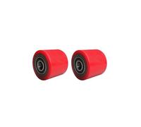 80x50x20mm Polyurethane Pallet Truck Wheels 2Pcs Built-in 6204 Bearing