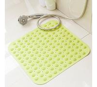 80x80CM Tappetino antiscivolo per doccia quadrato extra large Tappetino da bagno antibatterico con tappetino da bagno, verde