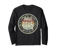 81 Anni Vintage 1945 Edizione Limitata 81° Compleanno Maglia a Manica
