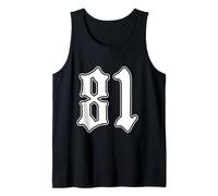 #81 Bianco Numero 81 Latino Sport Fan Team Cholo Easy Canotta