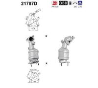 81 KW 110 CV CATALIZZATORE PER Opel Astra H FURG/Promiscuo L70 1.7 CDTi