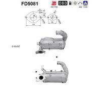 AS FD5081 Filtro antiparticolato (FAP)
