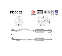 AS FAP per Opel Astra J 96 kW (131 CV) 1.7 CDTi P10 FURG/Promiscuo