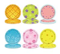 81 pezzi Set di stoviglie monouso a tema SpongeBob SquarePants e Squidward Tentacles per feste di compleanno, piatti da dessert da 7 pollici, adatti per campeggio, picnic, barbecue in giardino, matrim