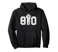 810 Prefisso sollevato Pugno Nero Vive a Flint Mi Matter Felpa con Cappuccio