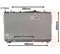 81002074 VAN WEZEL Radiatore, Raffreddamento motore per CHEVROLET,DAEWOO