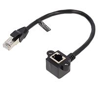 81040 Prolunga Ethernet F/UTP Cat: 6 0,25 m PVC nero 26AWG DELOCK