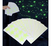 810pcs Stelle Luminescenti Cameretta, Adesivi Murali Fluorescenti Autoadesivi, Adesivi Stelle Per Camera Salotto Soffitto, Adesivi Murali Luminosi Cielo Stellato Decorazione