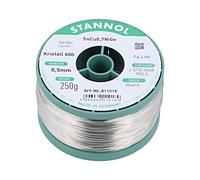 811018 Stagno senza piombo Sn99,3Cu0,7 + NiGe 0,5 mm 250 g bobina 2,5% STANNOL