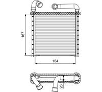 811506 VALEO Scambiatore calore, Riscaldamento abitacolo per AUDI,CUPRA,MAN,SEAT