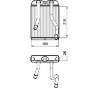 VALEO 811532 Scambiatore calore per riscaldamento abitacolo