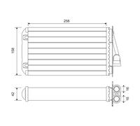 812194 VALEO Scambiatore calore, Riscaldamento abitacolo per ALFA ROMEO,FIAT